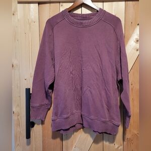 Women's Aerie Faded Burgundy Crewneck